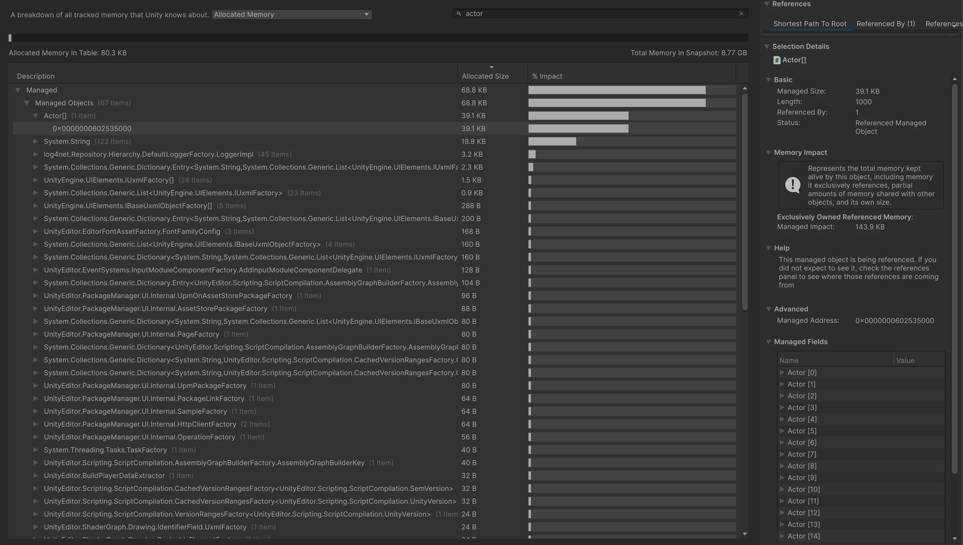 darko unity structs memory optimization