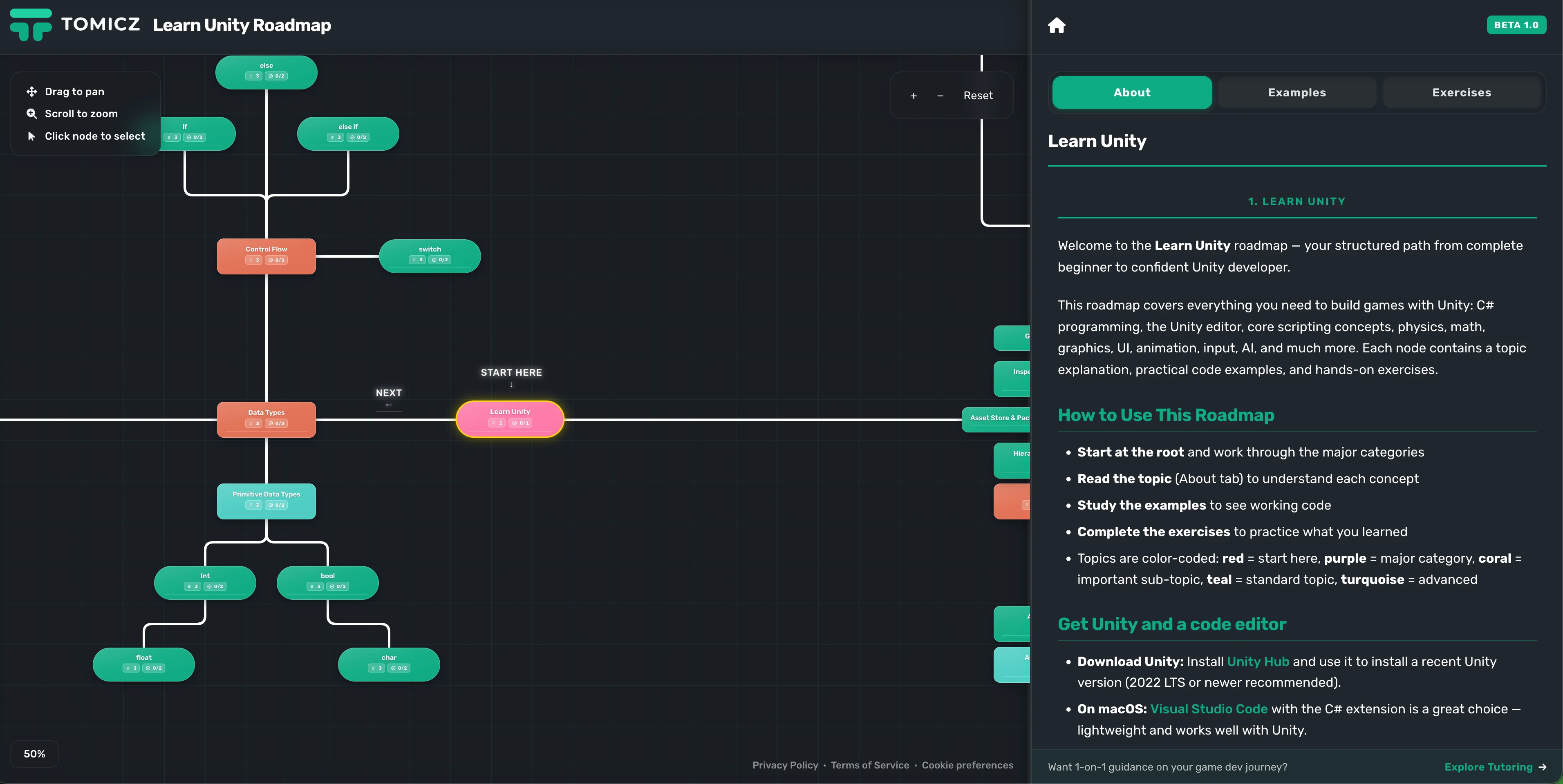 Learn Unity Roadmap on Darko Unity