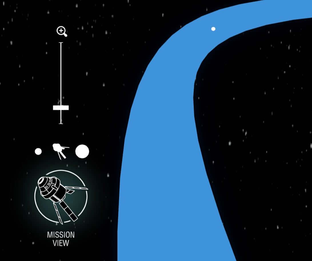 Mission View and Capsule View controls in NASA’s Artemis AROW Unity viewer