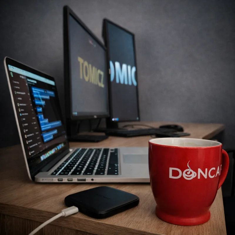 Darko in his workspace