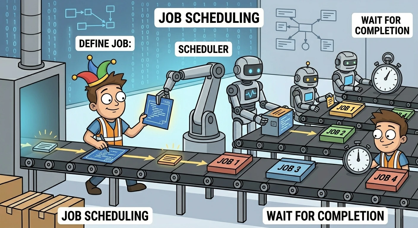 Unity C# Job System: schedule jobs on worker threads, then complete before using results on the main thread